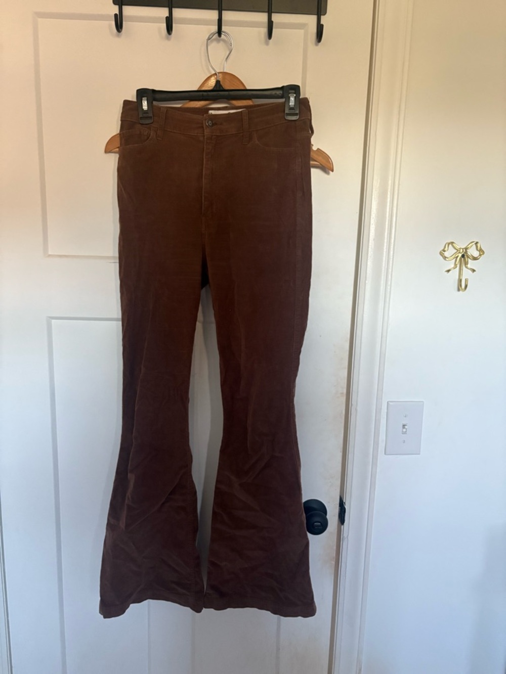 Hollister Brown Flared Corduroy Jeans